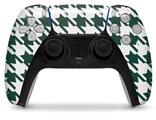WraptorSkinz Skin Wrap compatible with the Sony PS5 DualSense Controller Houndstooth Hunter Green (CONTROLLER NOT INCLUDED)
