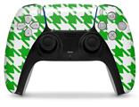 WraptorSkinz Skin Wrap compatible with the Sony PS5 DualSense Controller Houndstooth Green (CONTROLLER NOT INCLUDED)