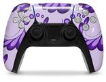 WraptorSkinz Skin Wrap compatible with the Sony PS5 DualSense Controller Petals Purple (CONTROLLER NOT INCLUDED)