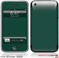 iPhone 3GS Decal Style Skin - Solids Collection Hunter Green