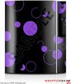 Sony PS3 Skin Lots of Dots Purple on Black