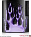 Sony PS3 Skin Metal Flames Purple