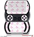 Pastel Butterflies Pink on White - Decal Style Skins (fits Sony PSPgo)