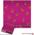 Sony PS3 Slim Skin Anchors Away Fuschia Hot Pink