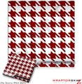 Sony PS3 Slim Skin Houndstooth Red Dark