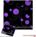 Sony PS3 Slim Skin - Lots of Dots Purple on Black