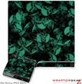 Sony PS3 Slim Skin - Skulls Confetti Seafoam Green
