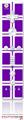 Wii Remote Controller Skin Squared Purple