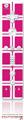 Wii Remote Controller Skin Squared Fushia Hot Pink