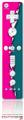 Wii Remote Controller Skin Ripped Colors Hot Pink Seafoam Green
