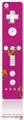 Wii Remote Controller Skin Anchors Away Fuschia Hot Pink