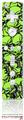 Wii Remote Controller Skin Scattered Skulls Neon Green