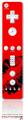 Wii Remote Controller Skin - Big Kiss Lips Black on Red
