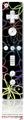 Wii Remote Controller Skin - Kearas Flowers on Black