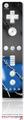 Wii Remote Controller Skin - Barbwire Heart Blue