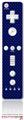 Wii Remote Controller Skin - Carbon Fiber Blue