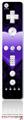 Wii Remote Controller Skin - Glass Heart Grunge Purple