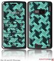 LG enV2 Skin Retro Houndstooth Seafoam Green