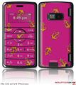 LG enV2 Skin Anchors Away Fuschia Hot Pink