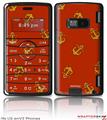 LG enV2 Skin Anchors Away Red Dark