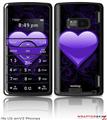 LG enV2 Skin - Glass Heart Grunge Purple