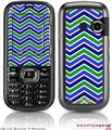 LG Rumor 2 Skin Zig Zag Blue Green