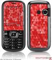 LG Rumor 2 Skin Triangle Mosaic Red