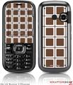 LG Rumor 2 Skin Squared Chocolate Brown