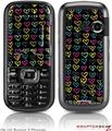 LG Rumor 2 Skin - Kearas Hearts Black