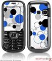 LG Rumor 2 Skin - Lots of Dots Blue on White
