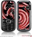 LG Rumor 2 Skin - Alecias Swirl 02 Red