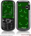 LG Rumor 2 Skin - Christmas Holly Leaves on Green