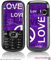 LG Rumor 2 Skin - Love and Peace Purple