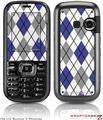 LG Rumor 2 Skin - Argyle Blue and Gray