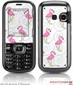 LG Rumor 2 Skin - Flamingos on White