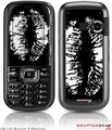 LG Rumor 2 Skin - Big Kiss White on Black