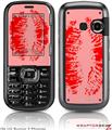 LG Rumor 2 Skin - Big Kiss Red on Pink