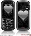 LG Rumor 2 Skin - Glass Heart Grunge Gray