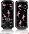 LG Rumor 2 Skin - Flamingos on Black