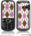 LG Rumor 2 Skin - Argyle Pink and Brown