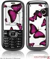 LG Rumor 2 Skin - Butterflies Purple