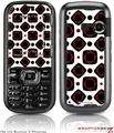 LG Rumor 2 Skin - Red And Black Squared