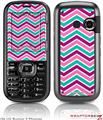 LG Rumor 2 Skin Zig Zag Teal Pink Purple