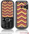 LG Rumor 2 Skin Zig Zag Yellow Burgundy Orange