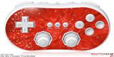 Wii Classic Controller Skin - Stardust Red