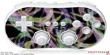 Wii Classic Controller Skin - Neon Swoosh on Black