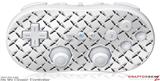 Wii Classic Controller Skin - Diamond Plate Metal