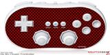 Wii Classic Controller Skin - Carbon Fiber Red