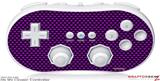 Wii Classic Controller Skin - Carbon Fiber Purple