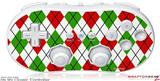 Wii Classic Controller Skin - Argyle Red and Green